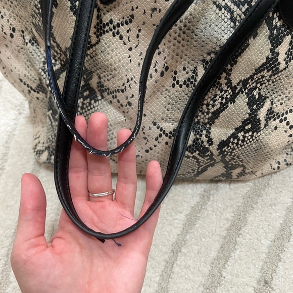 Steve Madden Snakeskin Tote - Picture 3 of 5